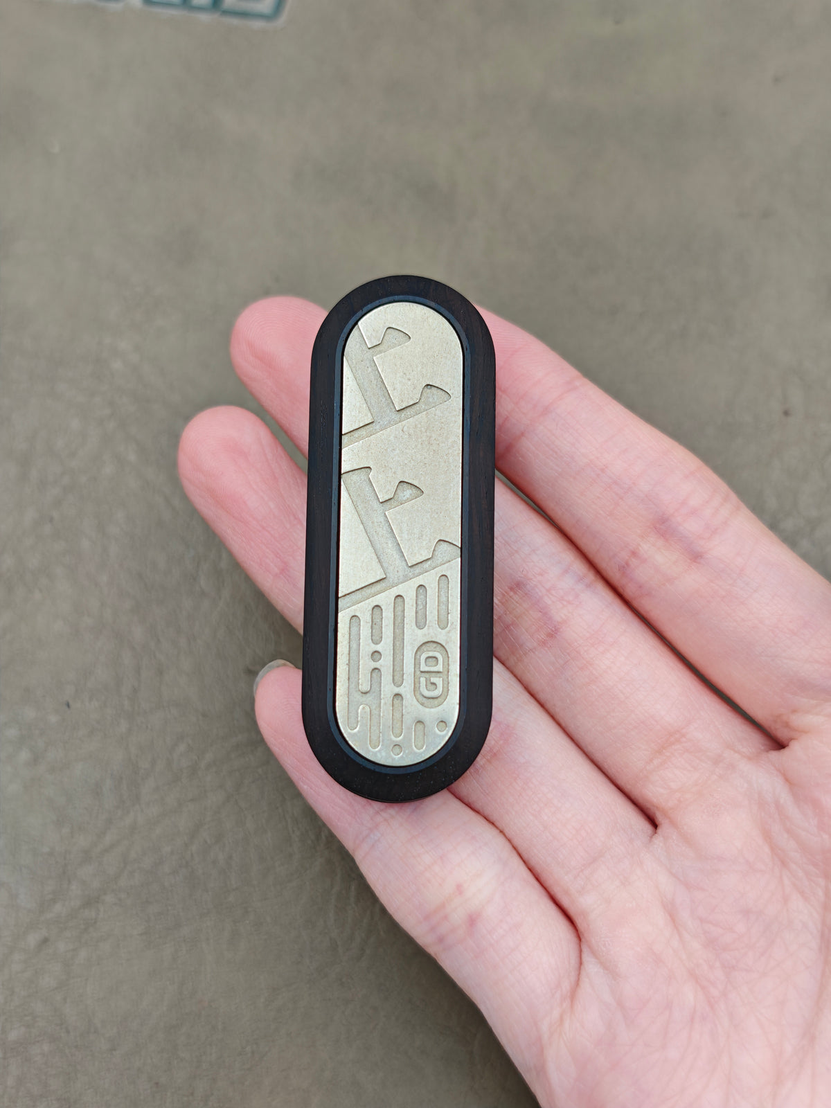 Lucky Draw African Blackwood Engraved