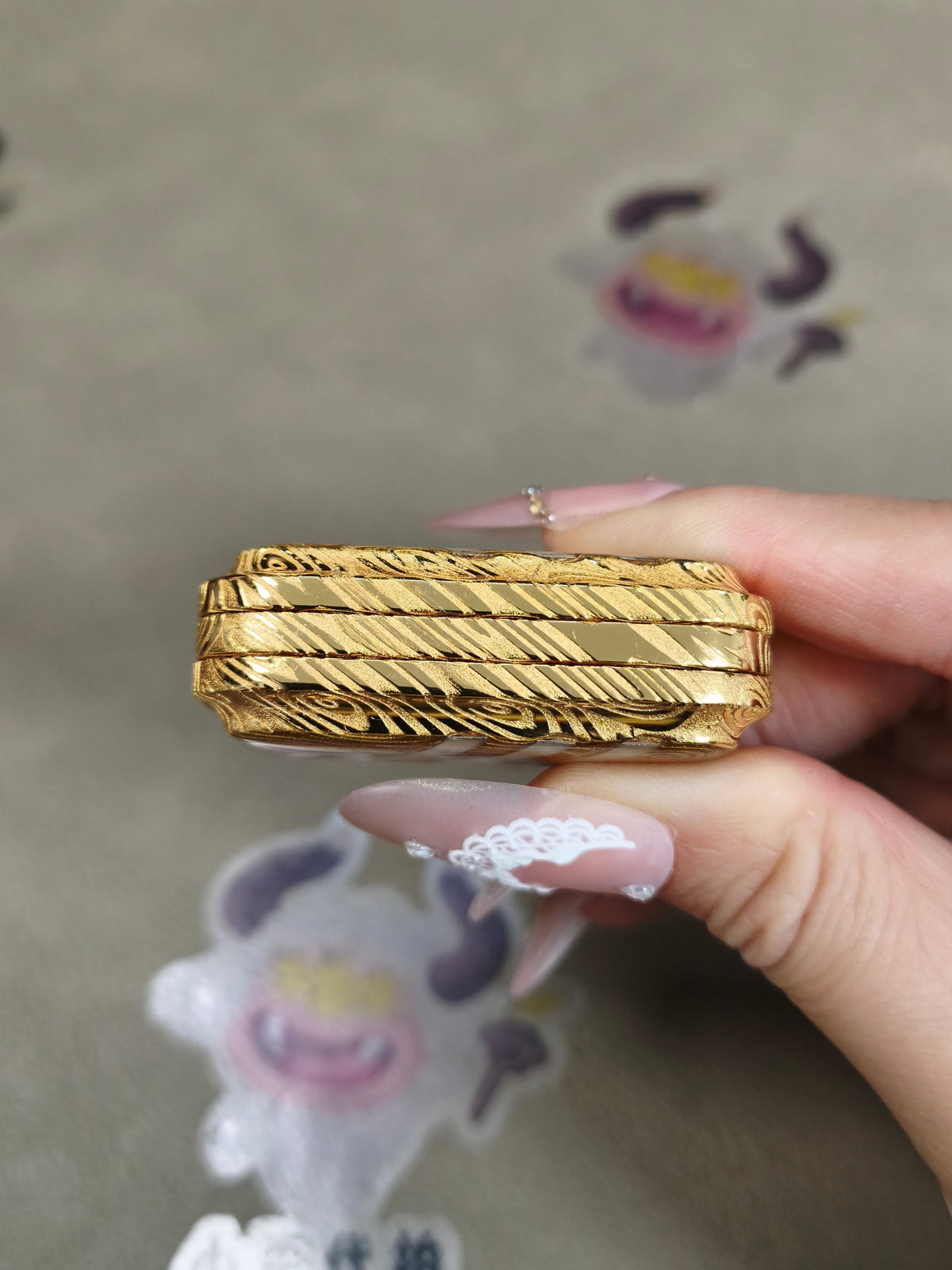 Lucky Candy Damasteel Resin-Sealed