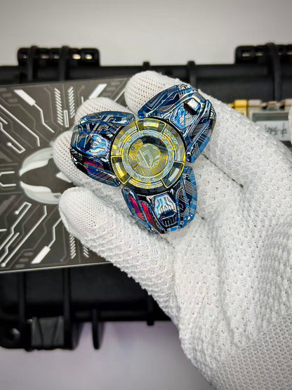 Shock String Titanium Engraved Polished