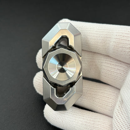 Crystal Twin Leaf Stainless Steel Machine Finished