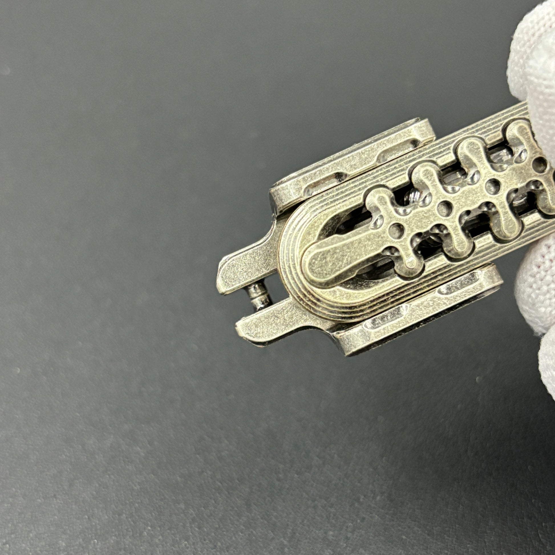 Exoskeleton Magnetic Mechanical Stainless Steel Distressed