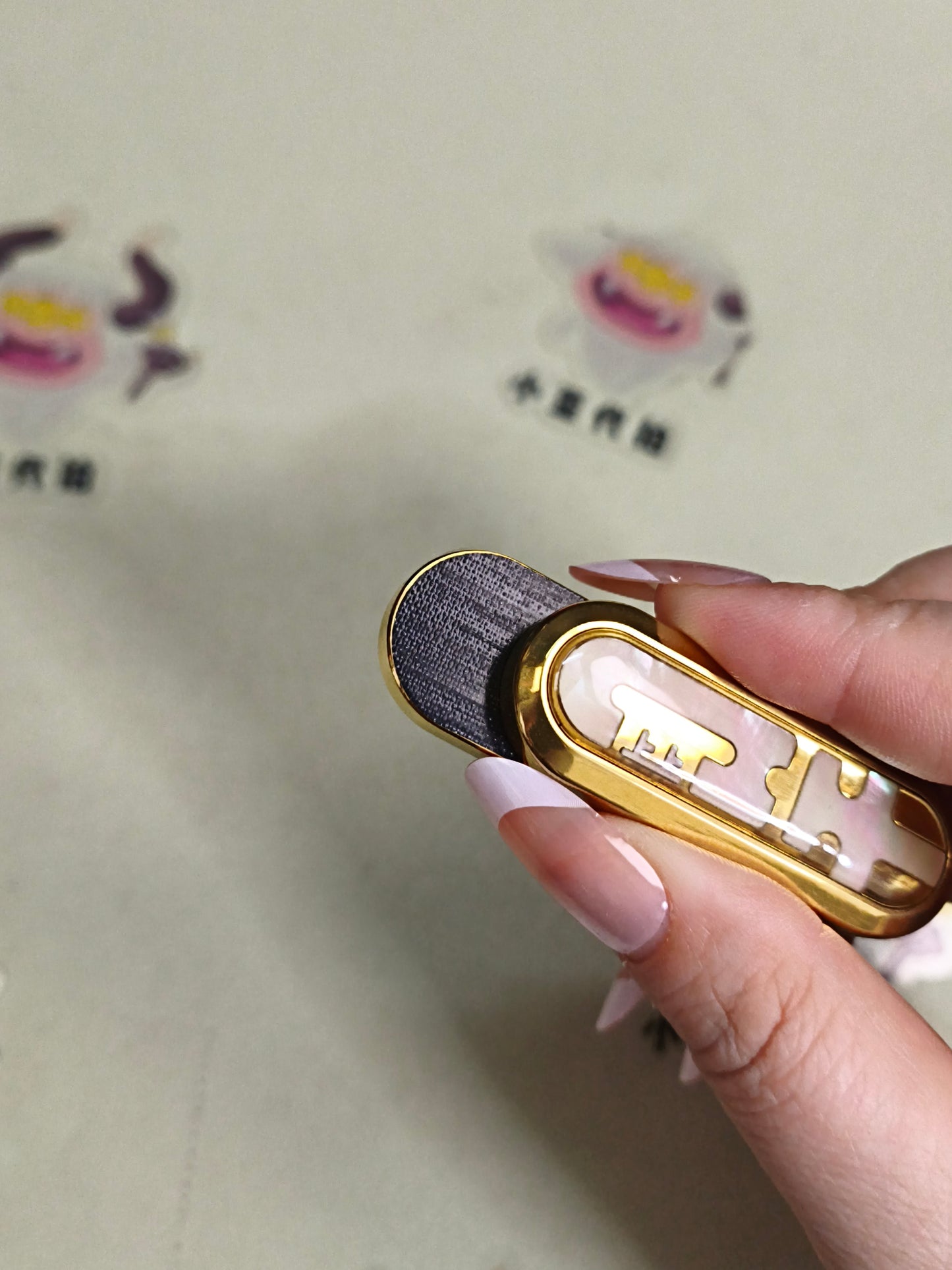 Lucky Draw MOP Gold Plated Engraved