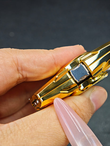 God of Time Stainless Steel Gold Plated
