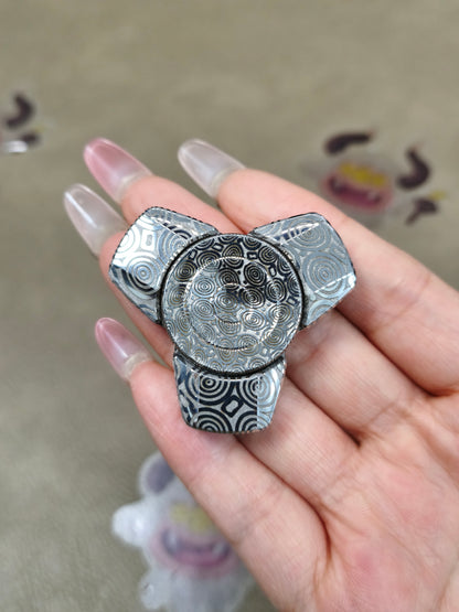 Gentle Breeze Bearing Cap Damasteel Etched