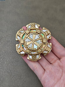 Triple Leaf Ignition Shell Opening Copper MOP Mokume Ceramic Limited Edition