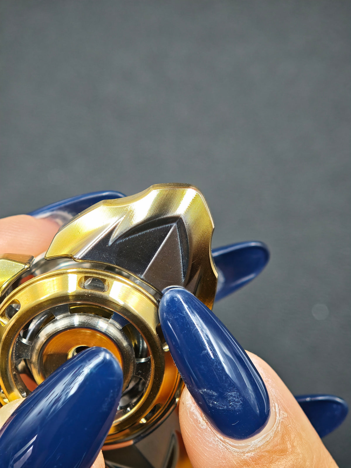Dragon God Maru XL Stainless Steel Gold Plated Machine Finished