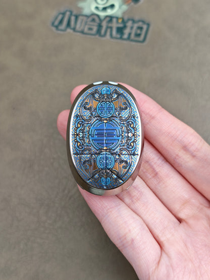 Jingle Beetle Titanium Color-Anodized Engraved
