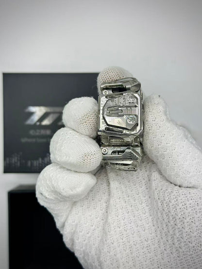 Ancient Iron Shell Opening Stainless Steel Engraved