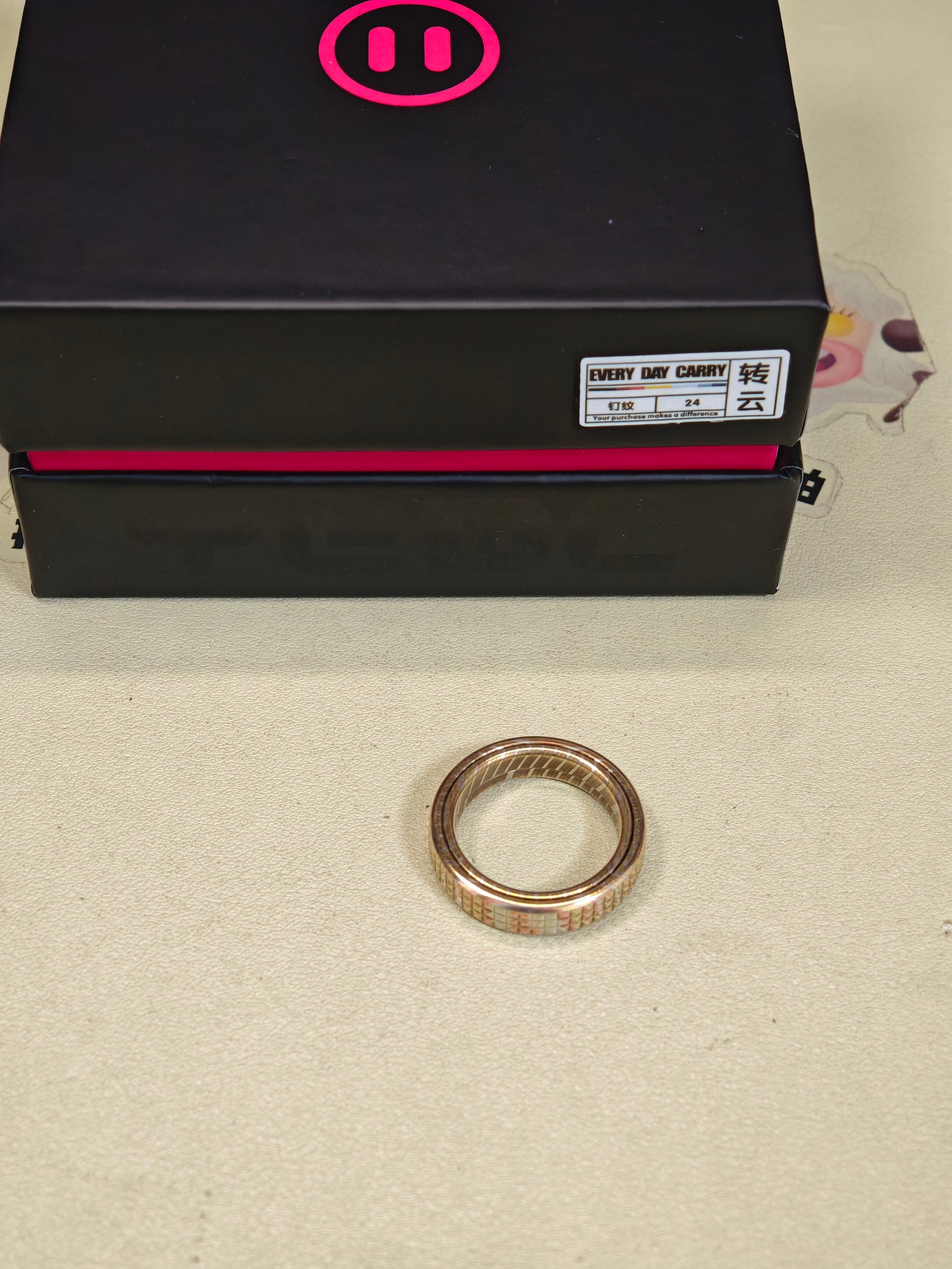 Paris Stud Mokume Copper