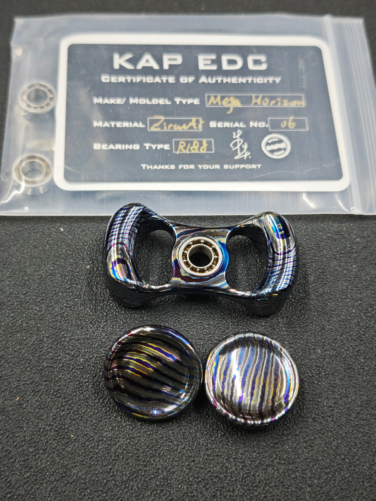 Two-Leaf Horizon Mega Zircuti Color-Anodized