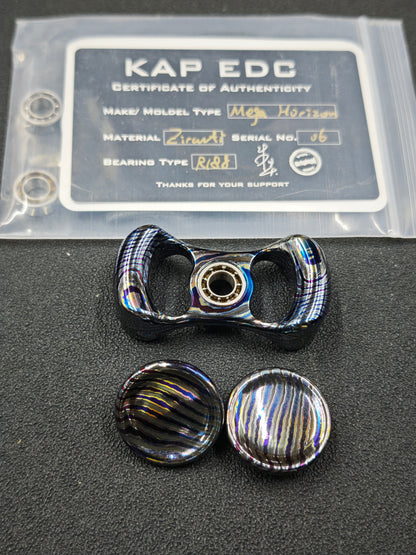 Two-Leaf Horizon Mega Zircuti Color-Anodized