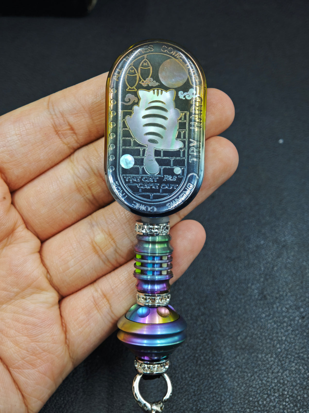 F2.8 Zirconium Color-Anodized Resin-Sealed Oil Slick