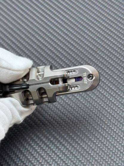 WANWU Exoskeleton Precision Machined Magnetic-Mechanical EDC Fidget Slider Titanium