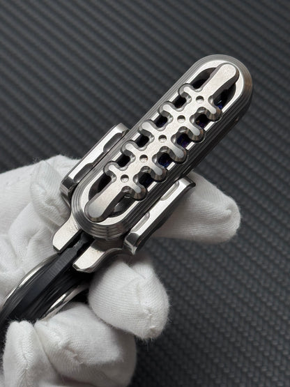 WANWU Exoskeleton Precision Machined Magnetic-Mechanical EDC Fidget Slider Titanium