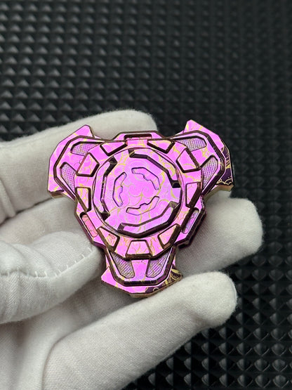 Triple Leaf Ignition Shell Opening Zirconium Color-Anodized Polished