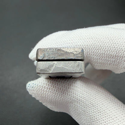 Choc Titanium Stone Textured Engraved