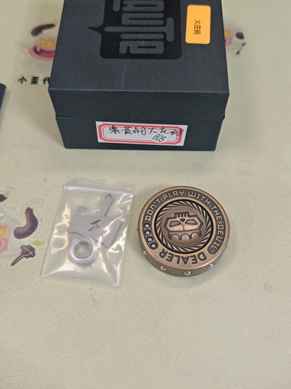Dealer Button Brass
