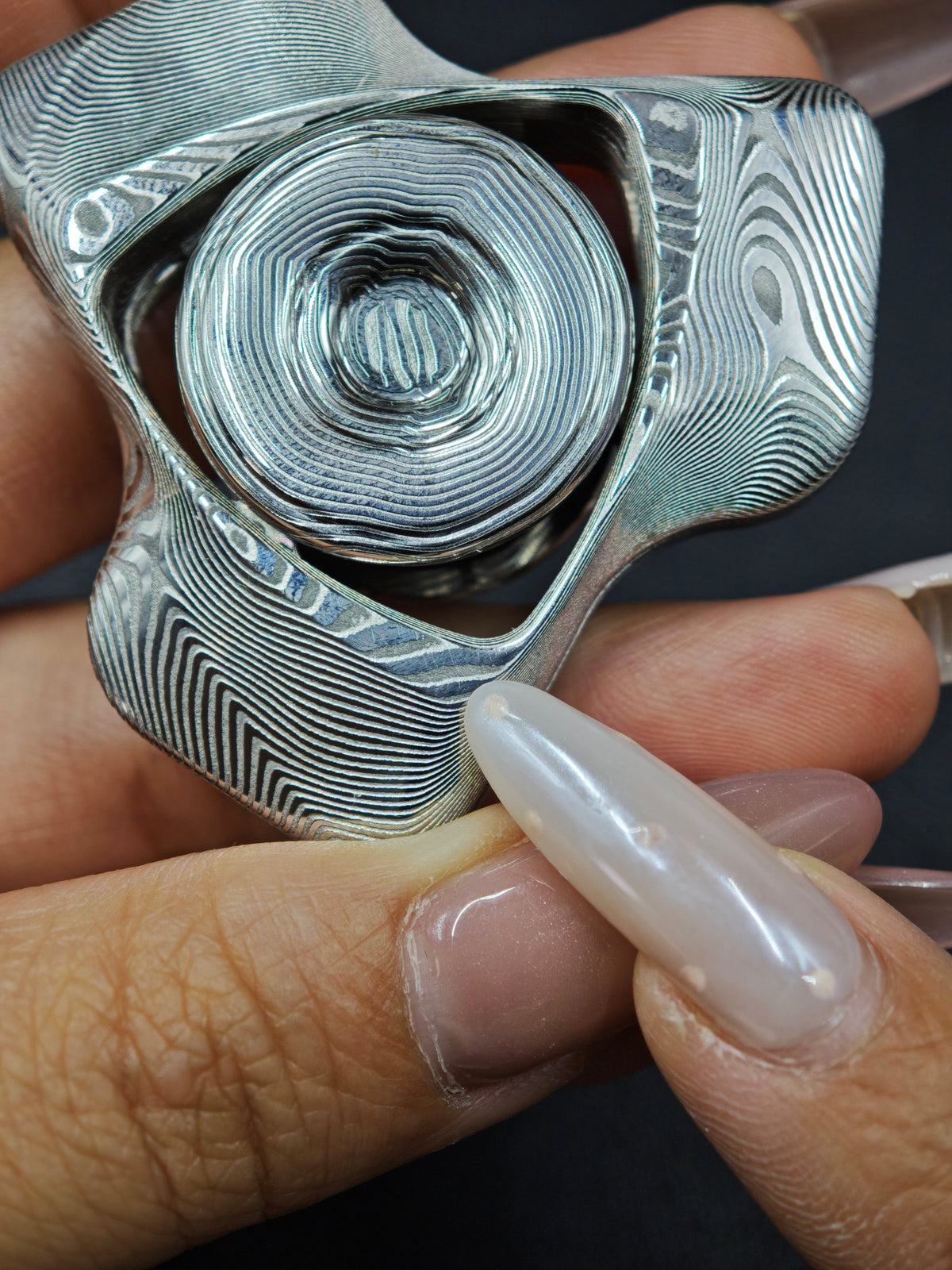 Phantom Dual Leaf Damasteel