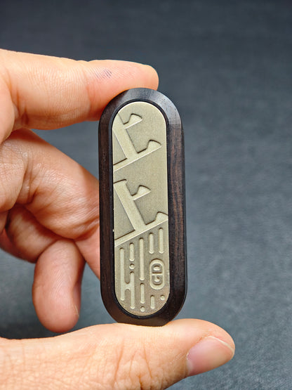 Lucky Draw African Blackwood Engraved