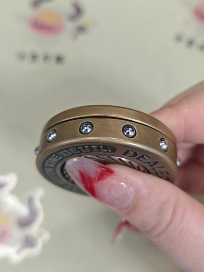 Dealer Button Brass