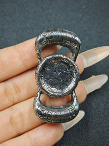 Two-Leaf Horizon Damasteel Etched