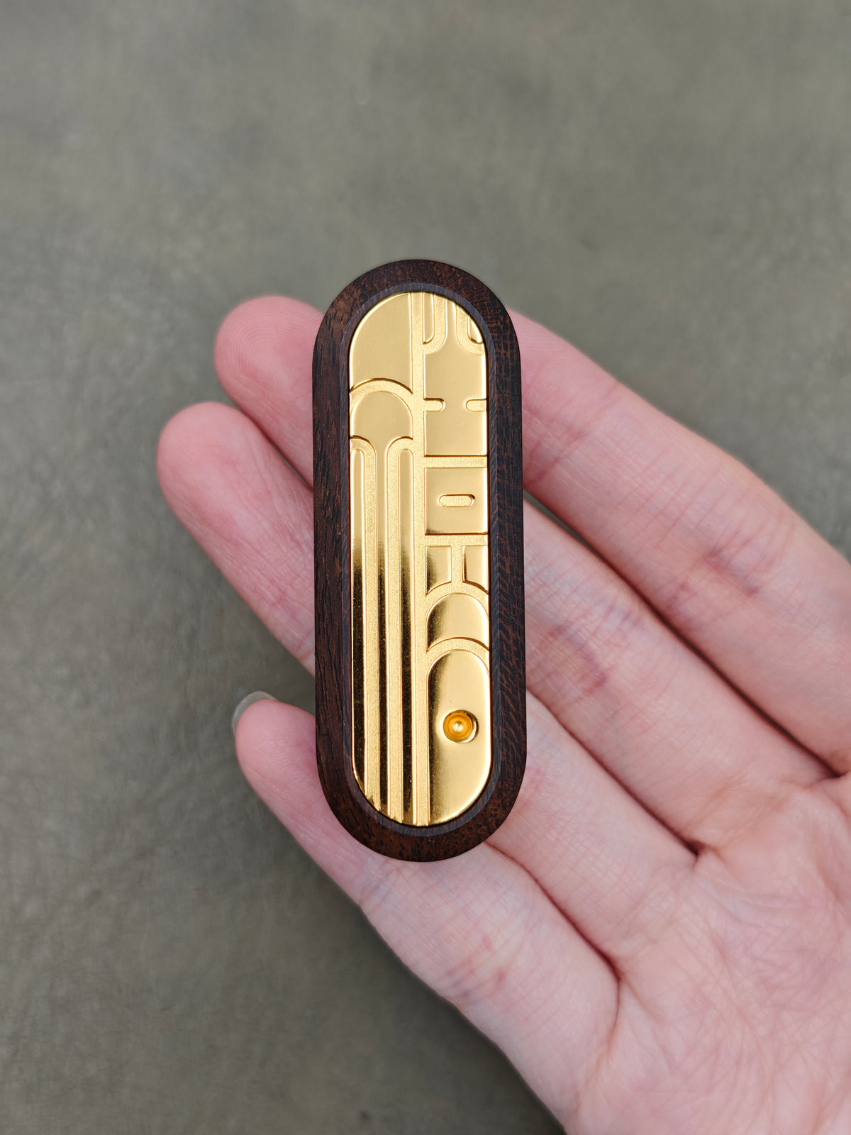 Lucky Draw Stabilized wood Gold Plated