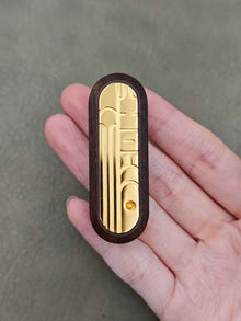 Lucky Draw Stabilized wood Gold Plated