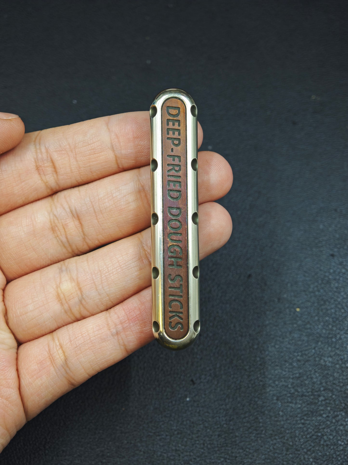 DZ Top B Precision Machined Mechanical Detent EDC Fidget Slider Copper