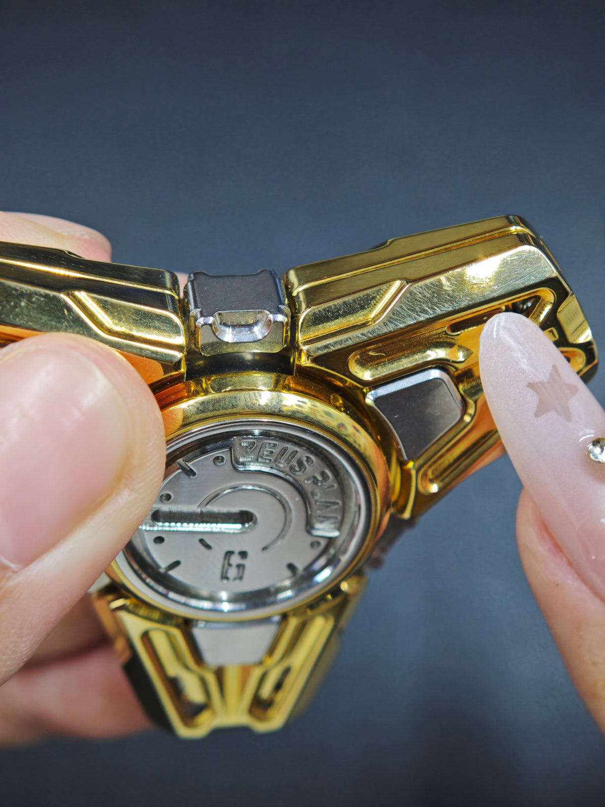 God of Time Stainless Steel Gold Plated