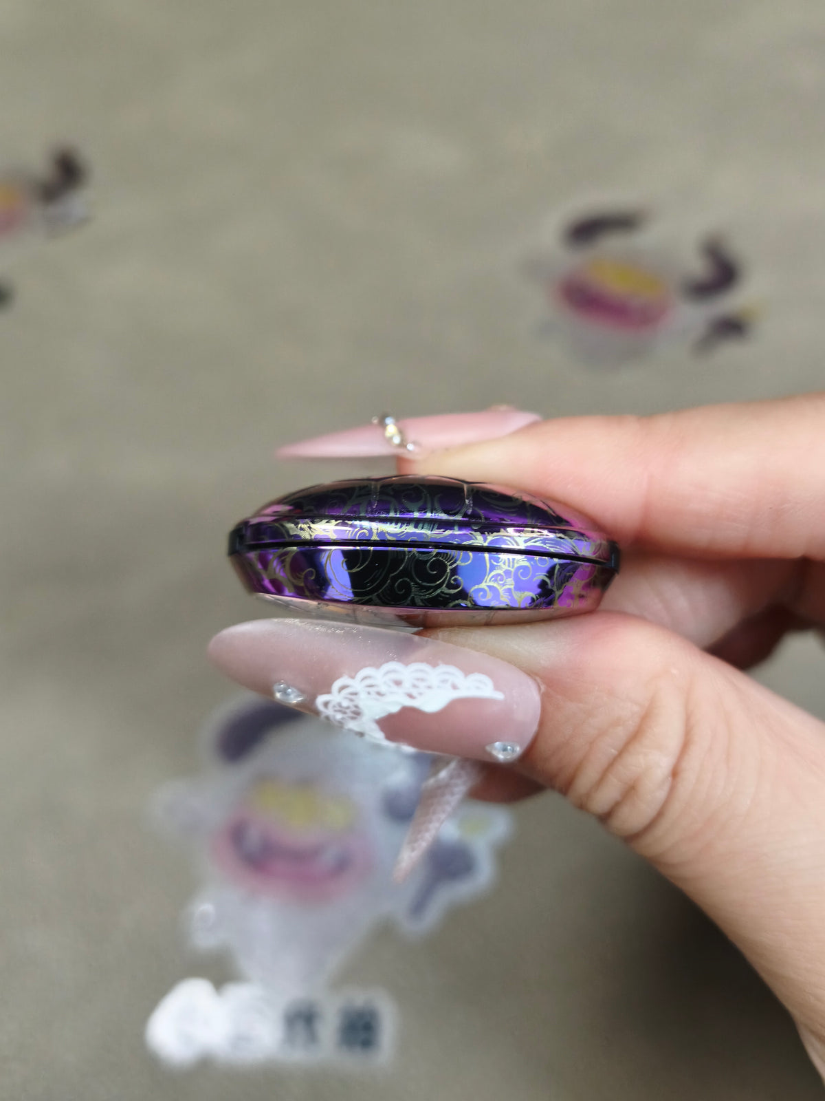 Jingle Beetle Zirconium Color-Anodized Polished