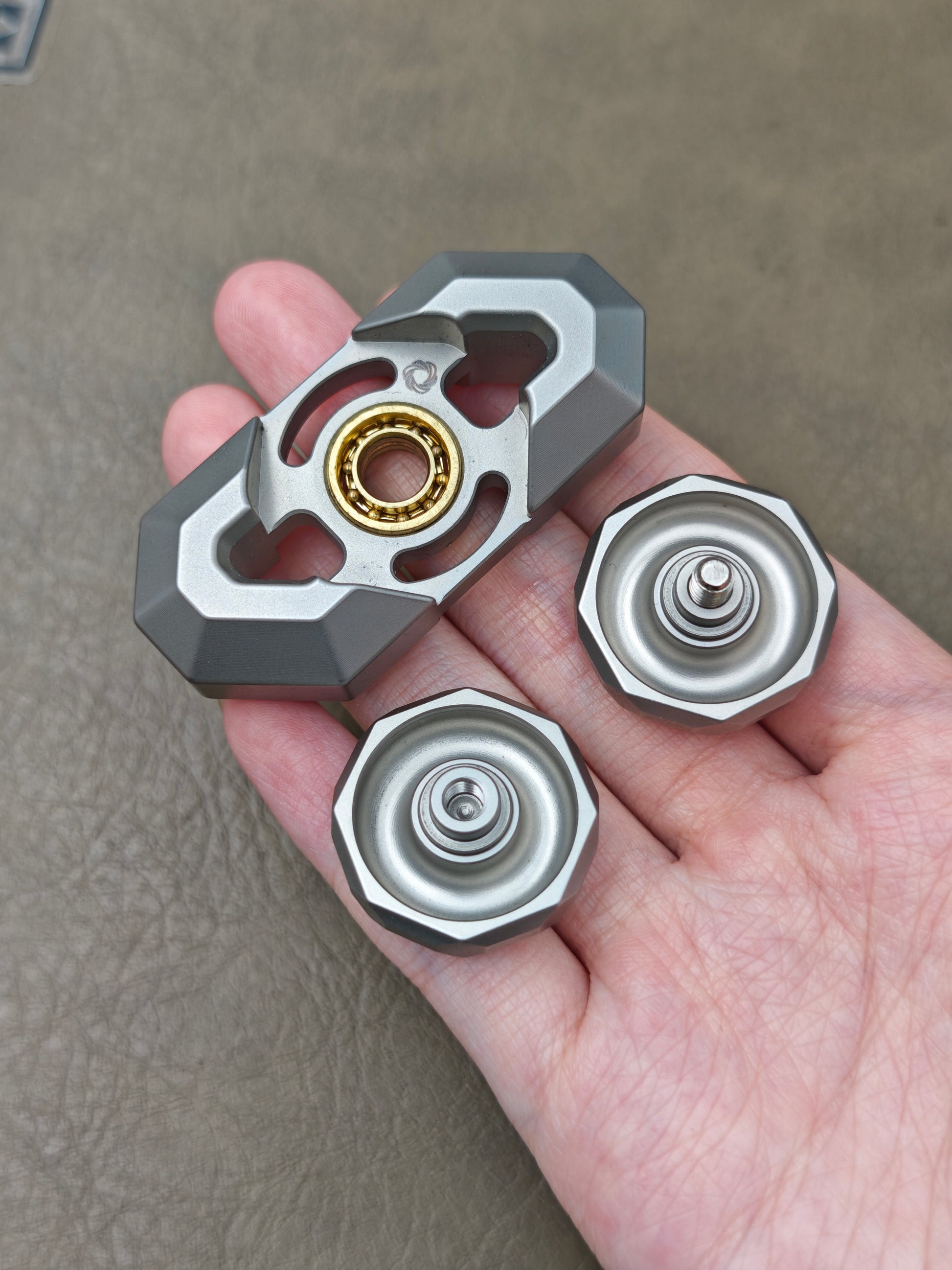 Crystal Twin Leaf Stainless Steel