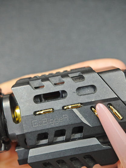 Punnk Zirconium Gold Plated Engraved