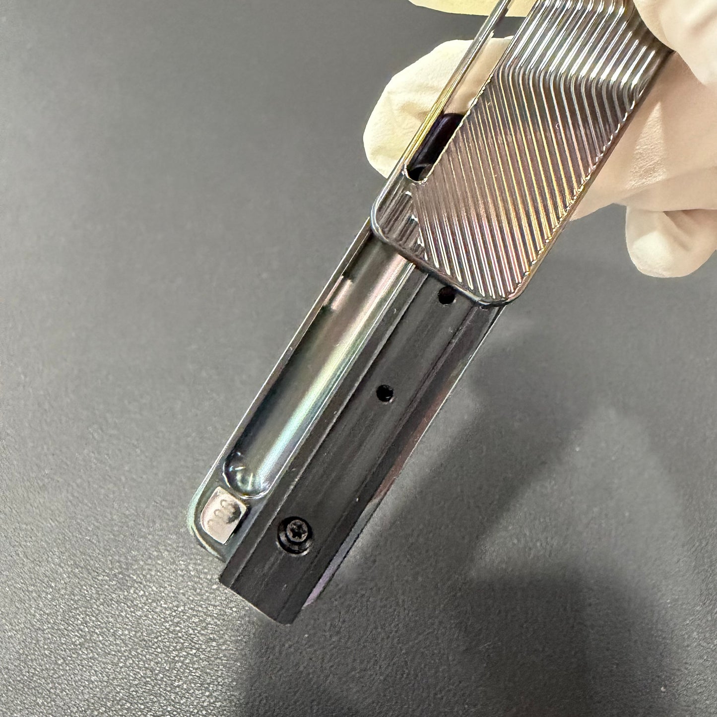 Tita Zirconium Engraved Oil Slick