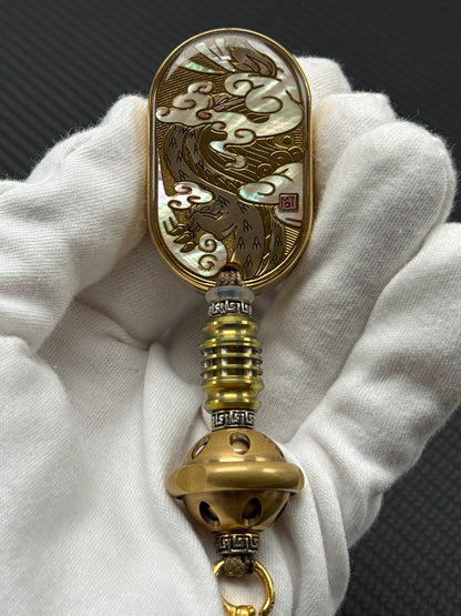 Dragon Rhythm Titanium Gold Plated Resin-Sealed