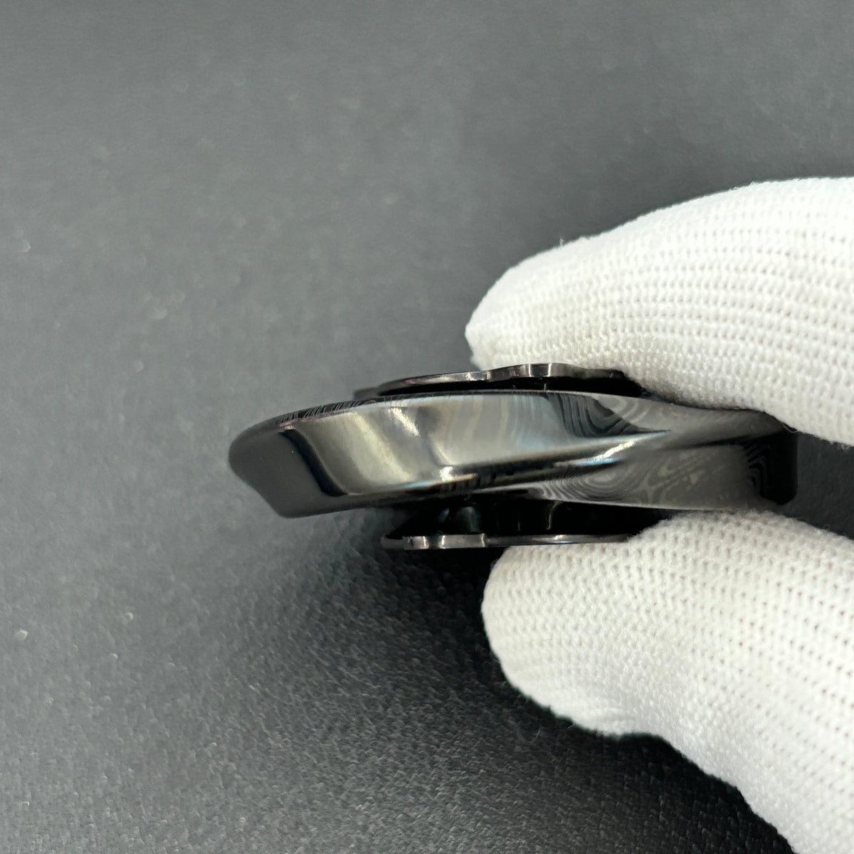 HALO Damasteel PVD Coated Engraved