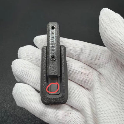 X Lock Zirconium Stone Textured Engraved