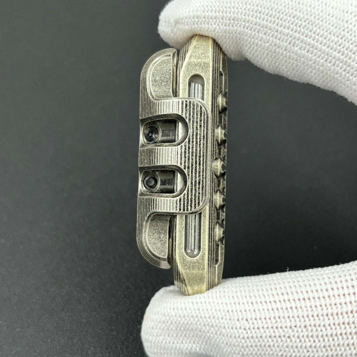 Exoskeleton Magnetic Mechanical Stainless Steel Distressed