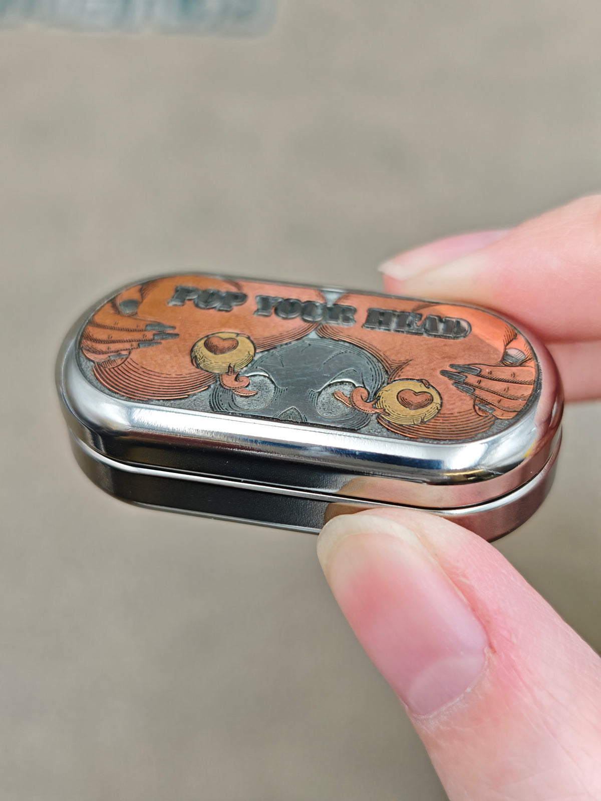 Burn Titanium Engraved