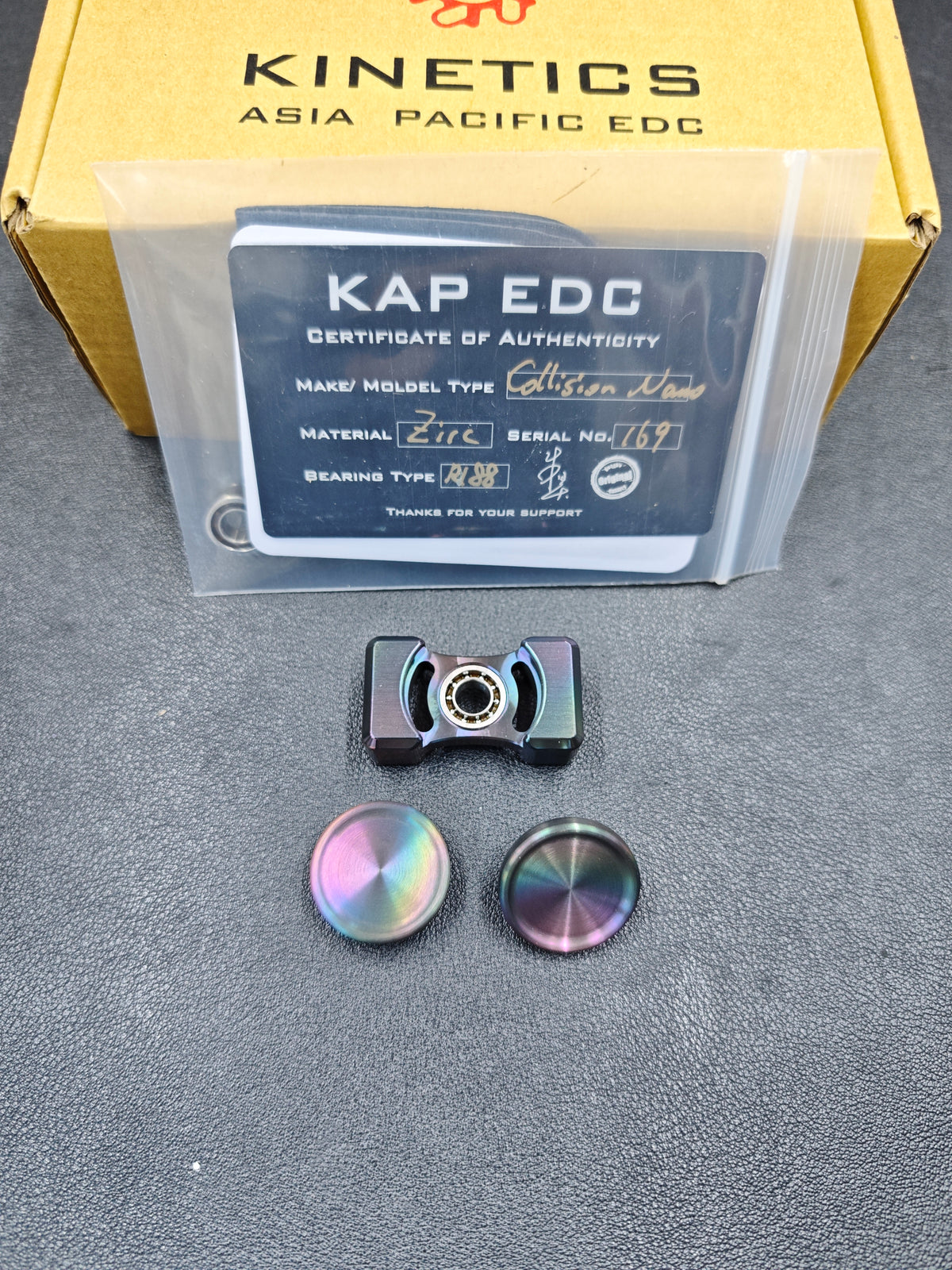 Two-Leaf Impact Zirconium Oil Slick