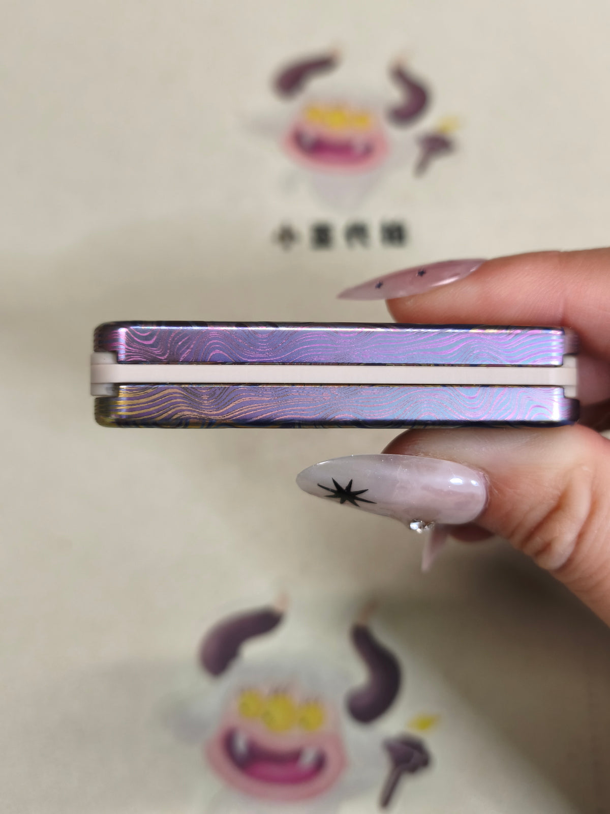 Snake Titanium Color-Anodized Engraved