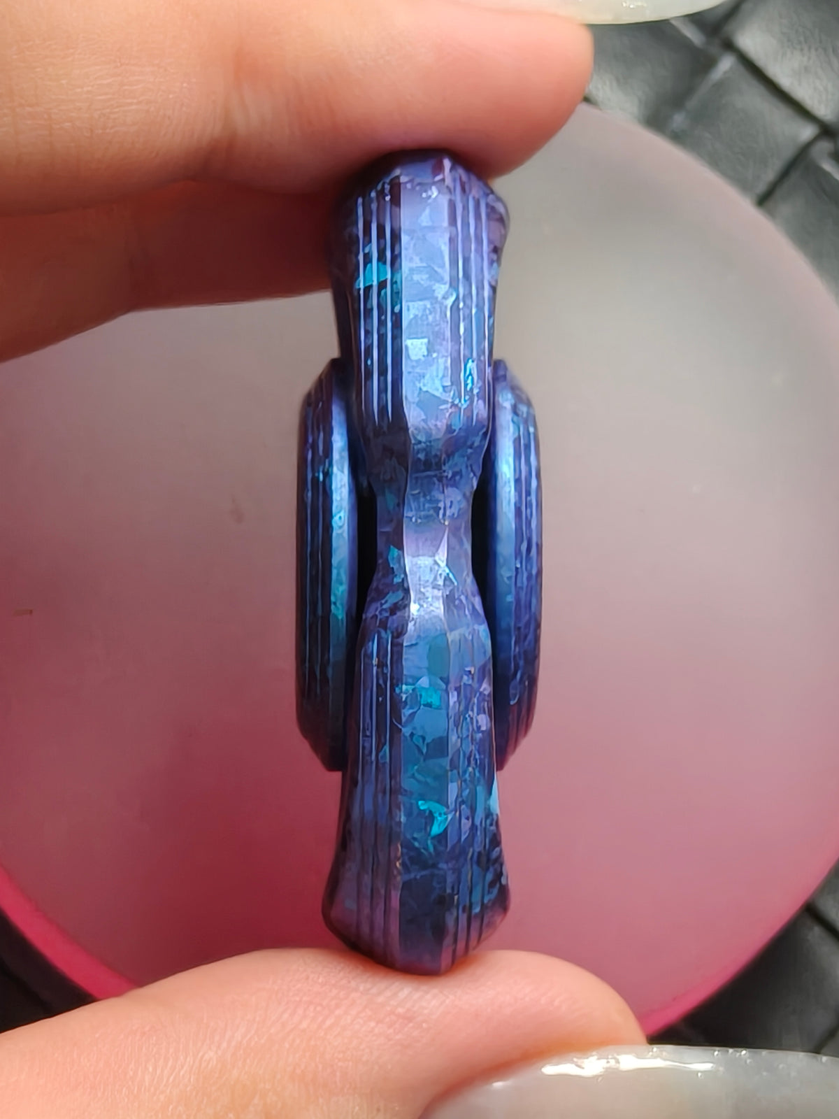 Obsidian Crystalized Crystallized Titanium Etched