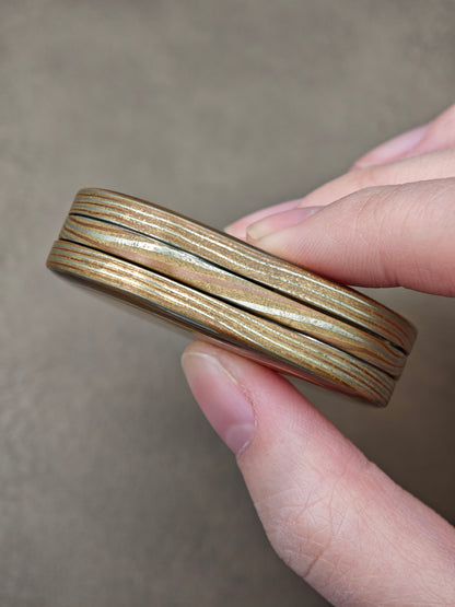 Rhythm Mokume Etched Resin-Sealed