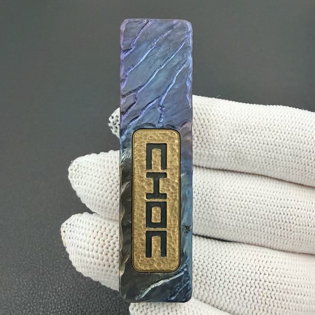 Choc Zirconium Color-Anodized Stone Textured