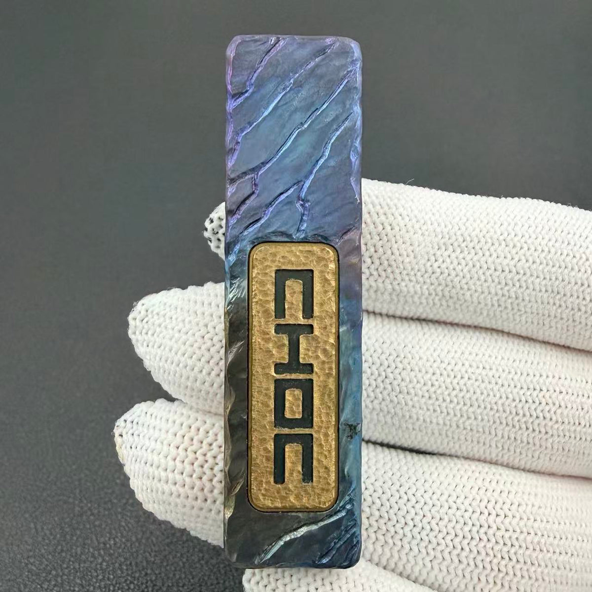 Choc Zirconium Color-Anodized Stone Textured