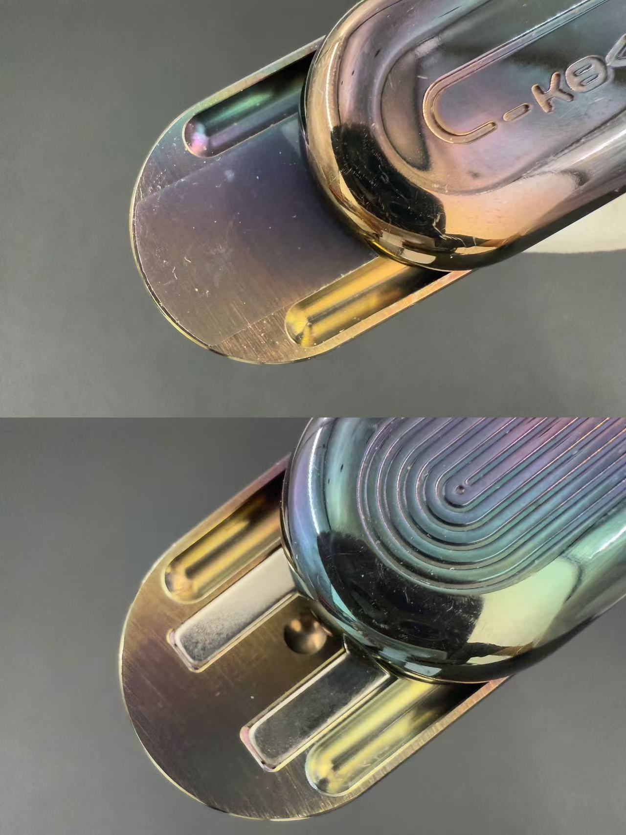 Floating Cloud Zirconium Color-Anodized Polished