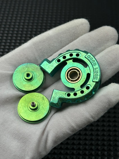Lucky Horseshoe Crystallized Titanium