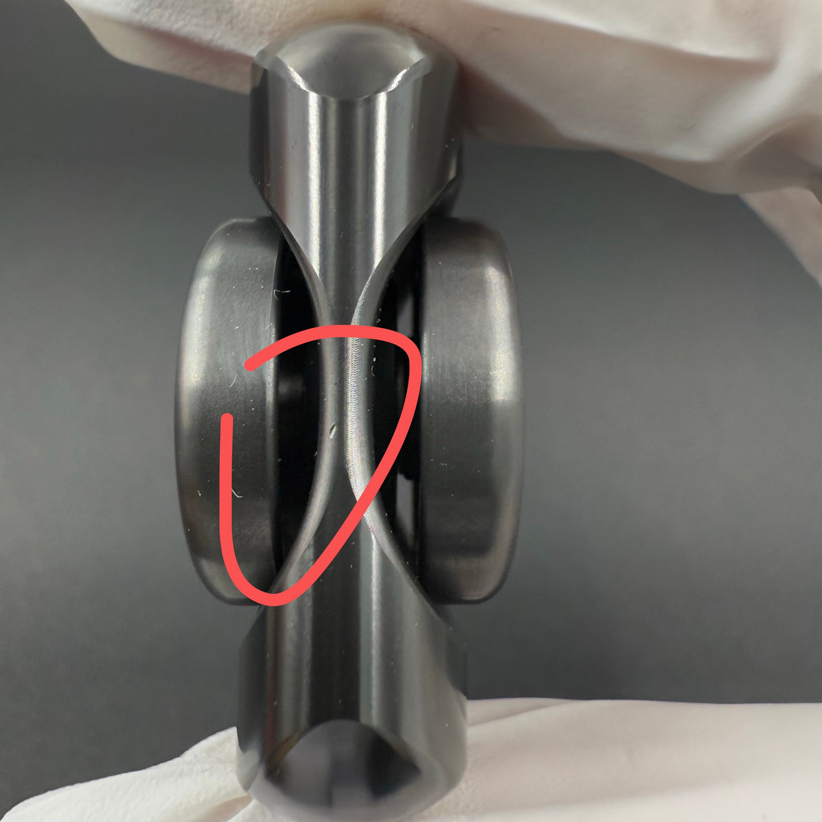 Origin Point Zirconium Color-Anodized Machine Finished