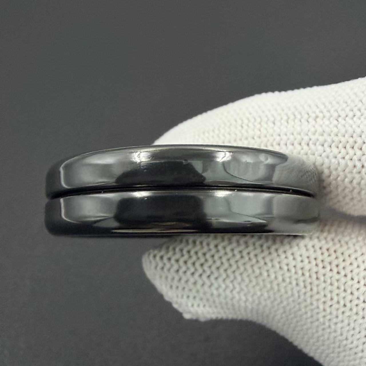 Devil Milk Cap Zirconium Engraved Polished