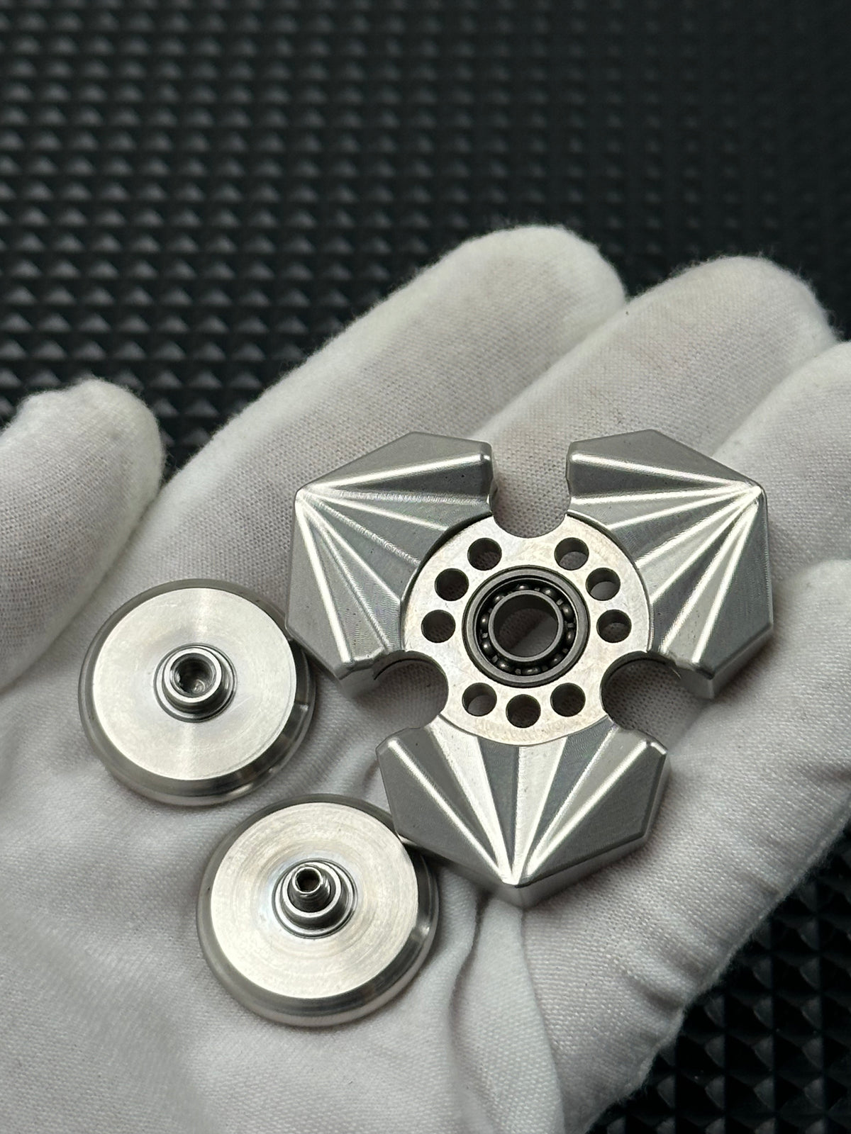 Tri Leaf Crossbone Stainless Steel