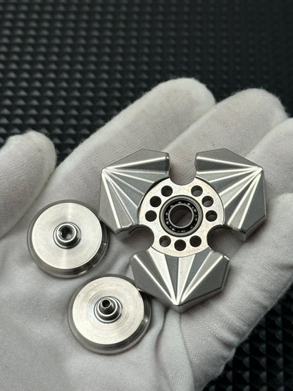 Tri Leaf Crossbone Stainless Steel